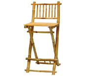 Folding Bamboo Bar Chair