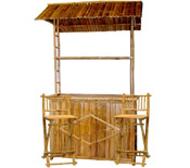 Bamboo Bar Set with Bamboo Roof