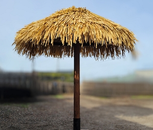 7 Foot Bali Palm Synthetic Palapa - Round