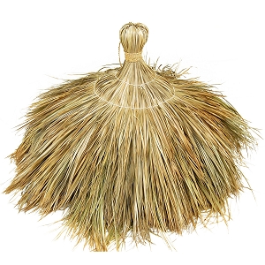 Tahitian Palm Thatch Round Top Cap