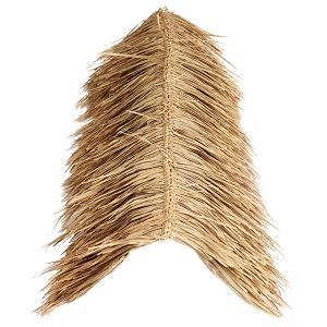 3x8 Foot Ridge Cap Mexican Palm Thatch Palapa/Tiki Hut Roofing