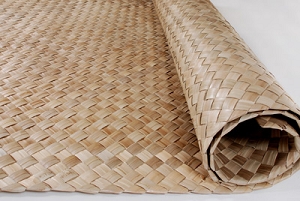 Lauhala Natural Matting 4 feet x 8 feet - Sizes are not exact and will vary sometimes up to 6 inches