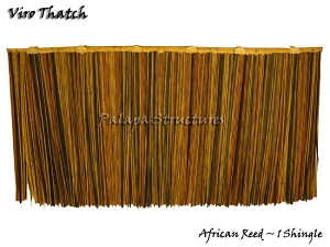 Viro African Reed Synthetic Thatch Umbrella Shingle, 31x17 Inches