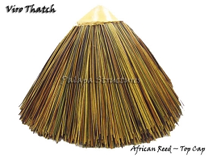 Viro Reed Round Synthetic Thatch Top Cap - 32 inch Diameter
