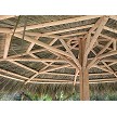 13 Foot Tahitian Palm Palapa - Underside View 