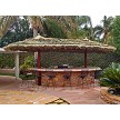 13x25 Tahitian Palm 2 Pole Palapa, Canyon Brown Stain Option 