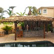 13x25 Foot Tahitian Palm Tiki Hut - Canyon Brown Option Shown 