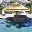 African Reed Thatch Roof Cap installed 