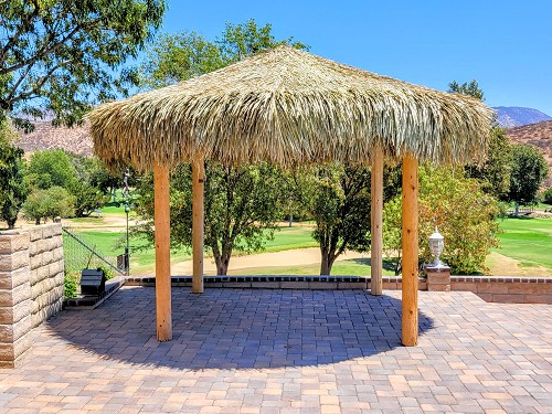 14 Foot Round Mexican Palm Tiki Hut/Palapa 