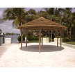 Example: 16ft African Reed on same metal frame and eucalyptus post 