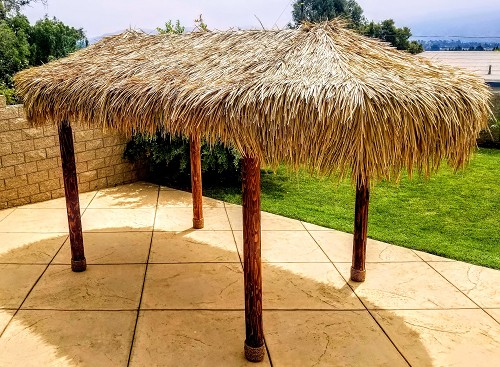 9x18 Hut w/ 1/2" manila rope option, Canyon Brown Stain Sealer 