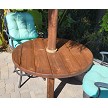 Example: 3ft Redwood table with Canyon Brown stain 
