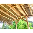 6x8 Gable Roof Mexican Palm Hut - Underside View 
