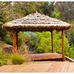 Example: 8x14, Canyon Brown stain. Deck not included. 