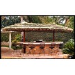 13x25 Foot Tahitian Palm Palapa - Canyon Brown Option Shown 