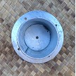 12 in. Galvanized Palapa Stand - No Paint - Top View 