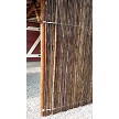 Example: Natural Black Bamboo fencing installed 