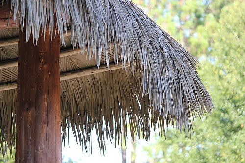 Viva Palm Thatch Installation Example 