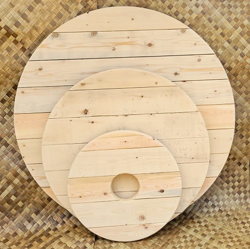 Example: Round Pine Tables 2ft & 3ft & 4ft 