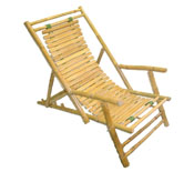 Bamboo Folding Recliner